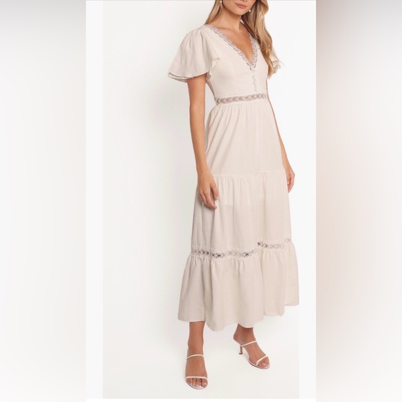 Petal & Pup Minny Flutter Sleeve Cotton Maxi Dress, Size X-Small , $129 - Picture 4 of 13